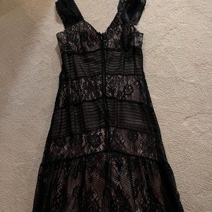 Black lace coctail dress